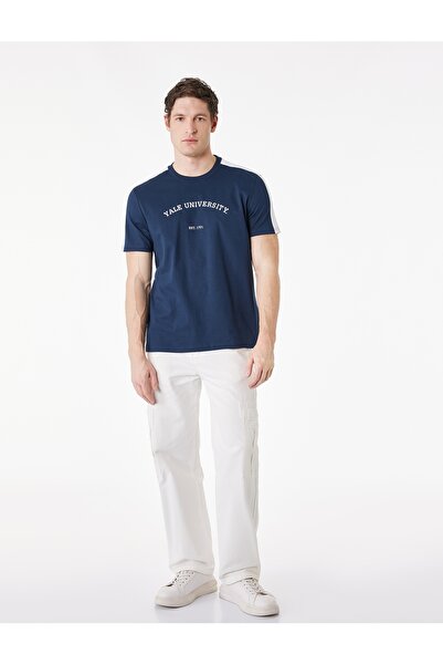 Koton Muški T-shirt 6SAM10031MK TAMNOMAJE