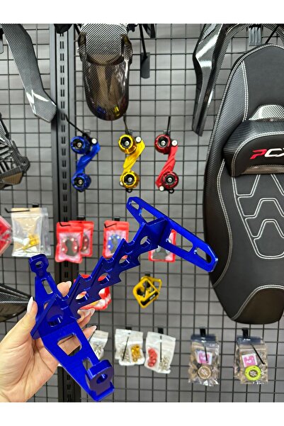 OEM motorsiklet unıversal sabit plakalık demiri dekoratif mavi