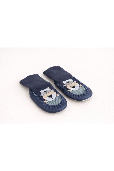 minissa baby kids Çarık Socks Non-Slip Underlay Pack Genuine Leather Sole-Warm Baby-Child Booties