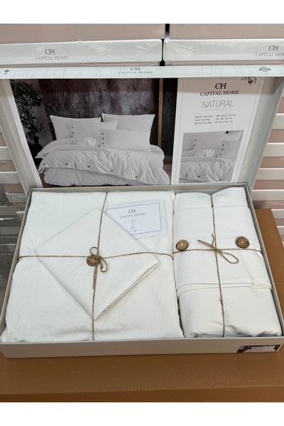 Capital Home Duvet Cover Set 100%P Cotton U Double Size
