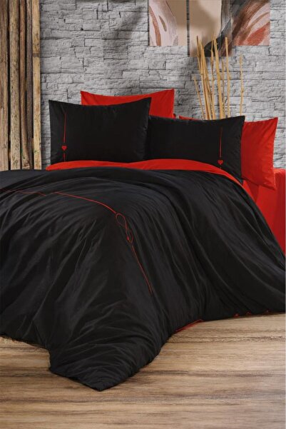 Çeyiz Diyarı Minunat cu două fețe pentru două persoane lenjerie de pat Negru