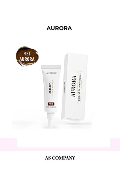 AS COMPANY MB1 Aurora 5ml – Sıcak Altın Tonu Kalıcı Makyaj Microblading Kaş P...