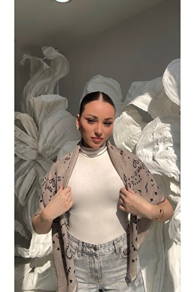 Luminos Butik Linen Look Mink Kujten Shawl Sal1402