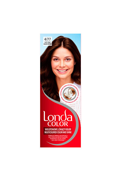 Londa Color, vopsea de par, nuanta saten auriu, nr 4/77