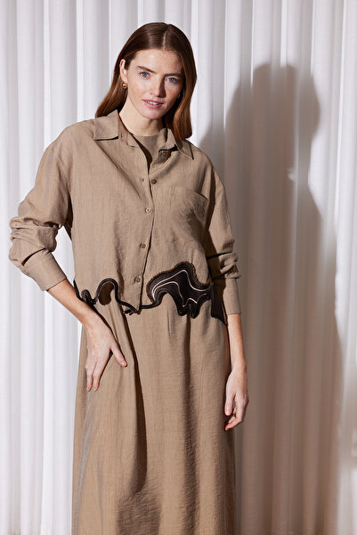 Missemramiss Elbise Gömlek 5170 Bej
