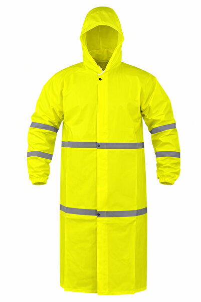 TOKER TEKSTİL Reflektörlü Su Geçirmez Yüksek Kalite PVC Yüksek Görünürlüklü N...