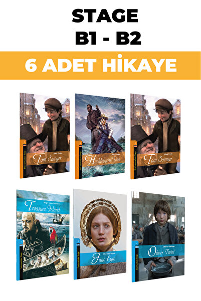 Kapadokya Yayınları English Story (B1-B2) a Total of 6 Books at the Level