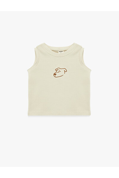 Koton Grey Babyboy Crew Neck Cotton Tanktop