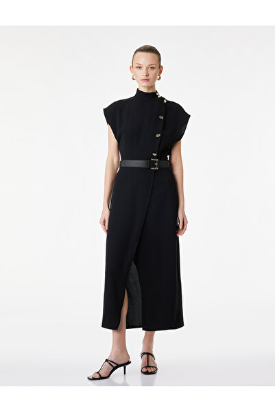 Koton Black Women Woven Midi Dress