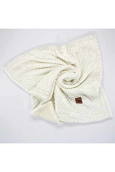 Welkin Fashion Bebek Blanket 90X100 cm Wellsoft Fleece Chickpea Blanket