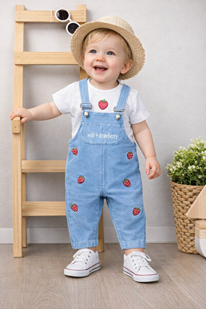 Baby Buu Short Sleeved T-Shirt and Salopet Bottom Top Set for Girls 162 163 101