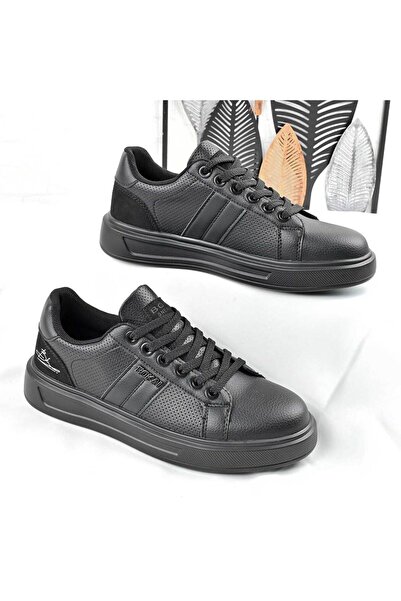 Tmall Pantofi sport bărbătești, din piele ecologică, B4073, Negru