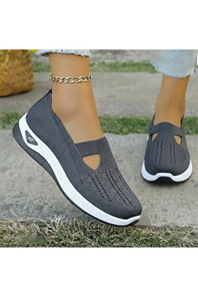 FASHION أحذية فليكس ستيب النسائية سهلة الارتداء للمشي، ناعمة قابل للتنفس