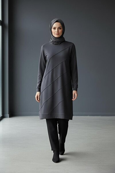 Alkım Stone Detailed Tunic with Cotton Details