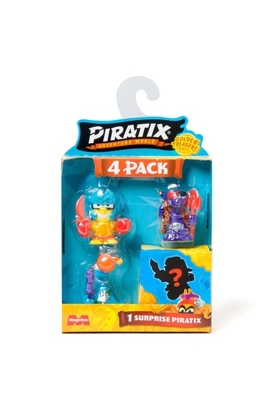 Piratix Comoară de aur, figurină, set 4 figurine, modele diverse