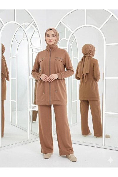 wishne Zippered Hijab Double Set – Comfortable Fit Casual Stylish Plus Size S...