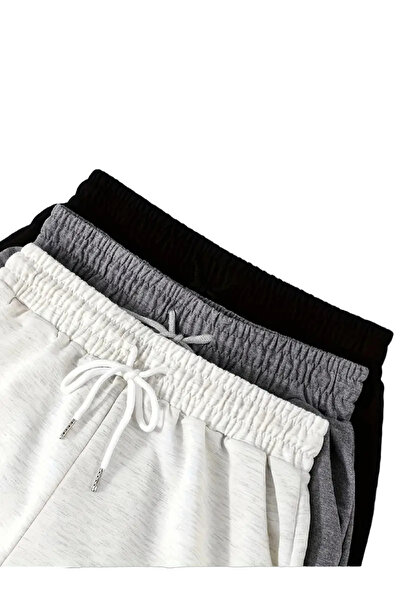 TORUK MAKTO Pachet de bumbac moale pantaloni scurți unisex, cu croială confor...