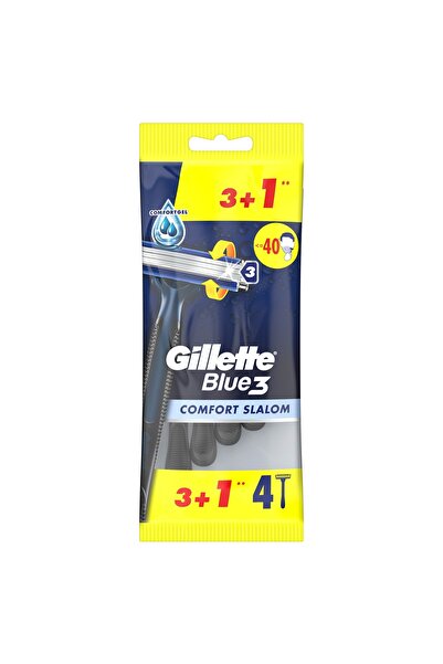 Gillette Blue III Slalom Comfort, aparat de ras, 3+1 buc
