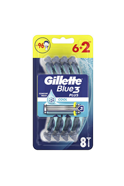 Gillette Blue III Plus Cool, aparat de ras, de unica folosinta, 6+2
