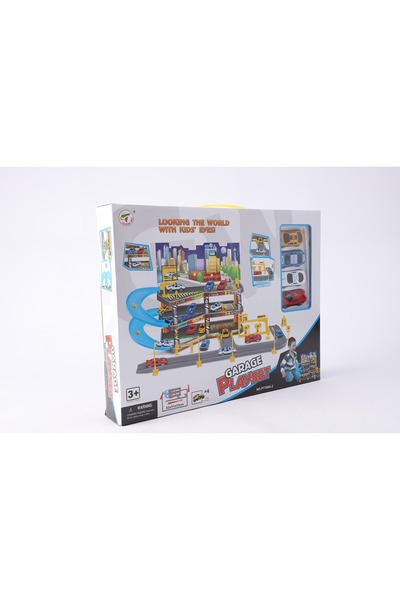 Interaktivna Zabava Set 4 masinute si parcare, set de joaca