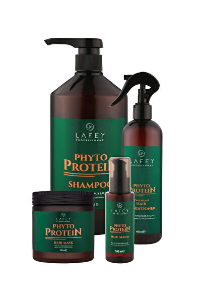 Lafey Professional PHYTO PROTEIN Güçlendirici & Parlatıcı Etkili 4'lü Saç Bak...