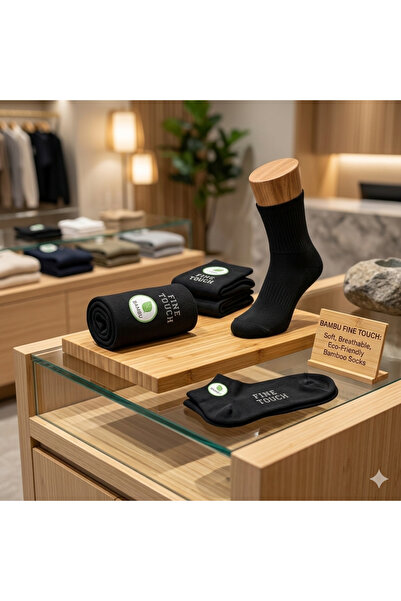 Fine Touch Premium % 100 Bambu Çorap – Ter Emici, Kaliteli, Uzun Ömürlü