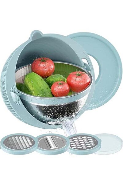 Arabest مصفاة 4 في 1 مع وعاء خلط، مصافي مطبخ، مصفاة معكرونة وأرز، منظف فواكه