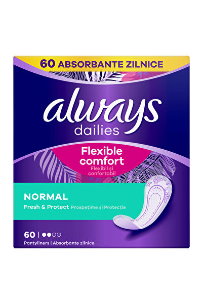 Always Dailies Fresh&Protect, absorbante zilnice, Normal, 60 buc