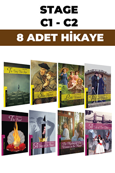 Kapadokya Yayınları İNGİLİZCE HİKAYE ( C1-C2 ) SEVİYESİNDE 8 KİTAP