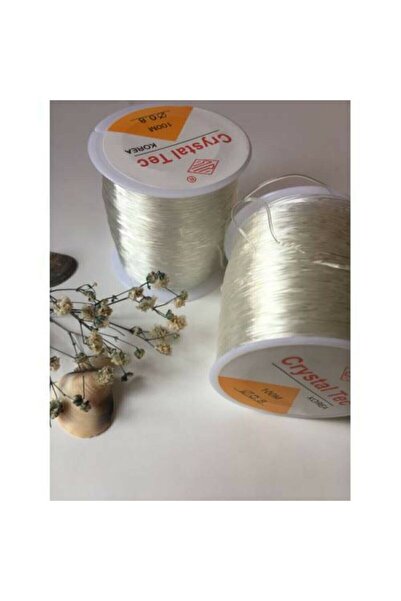 Empressco 100 Metre Silikonlu Esnek Lastik Misina - 0.8mm Kalınlığında Şeffaf...
