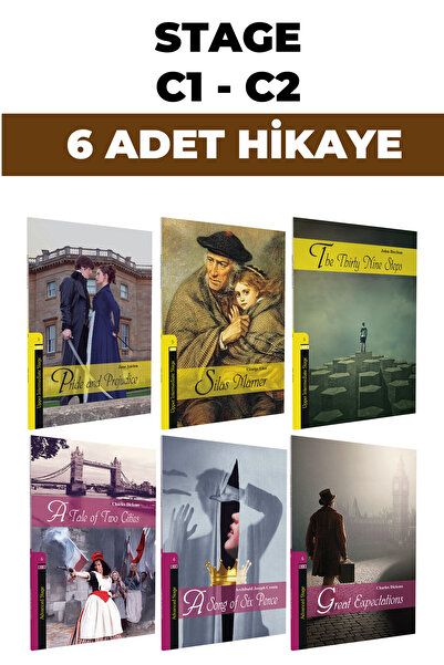 Kapadokya Yayınları İNGİLİZCE HİKAYE ( C1-C2 ) SEVİYESİNDE 6 KİTAP