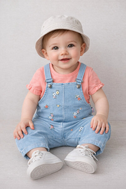 Baby Buu Short Sleeved T-Shirt and Salopet Bottom Top Set for Girls 162 163 101