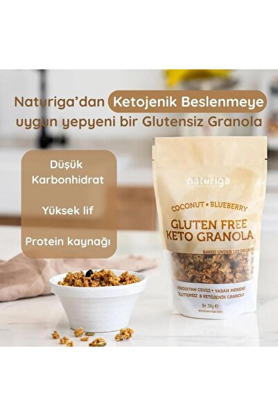 Naturiga Glutensiz Ketojenik Granola 250gr