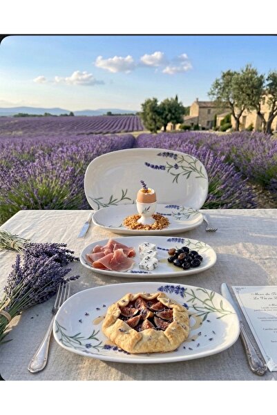 adana avm Porselen Servis Tabağı Sunumluk 4 adet 25x15 cm