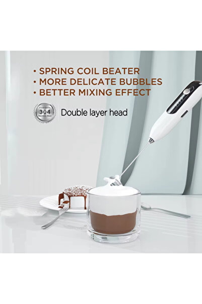 Lorraya 🔋 جهاز رغوة الحليب اللاسلكي، عمر البطارية 180 يومًا، ضروري لتحضير ال...