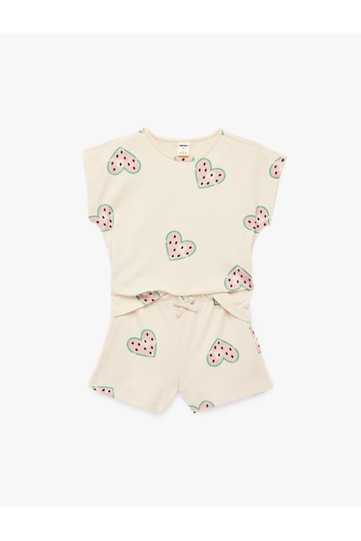 Koton Beige Babygirl Jersey Sets