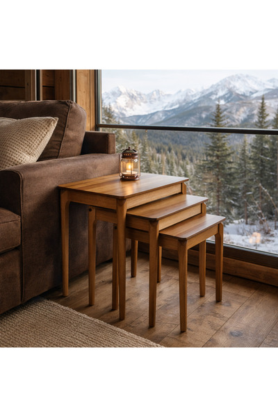 FAMİ HOME |Napoli 3’lü İç İçe Modern Zigon Sehpa