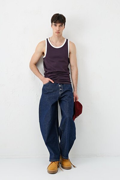 VAMOSCLO Oversized Askari T-Shirt Plum