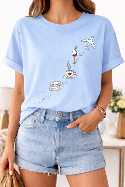 ArtYus Holiday Themed Printed Cotton Pack Relaxed Fit Round Neck Unisex T-Shirt