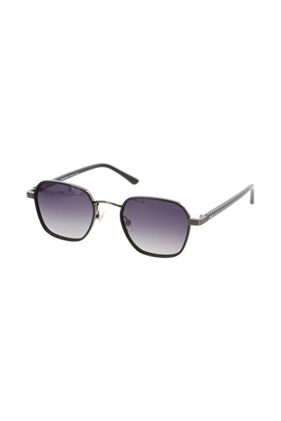 Mustang MU2491 01 Geometrik Polarize UV400 Unisex Güneş Gözlüğü (52 Ekartman)