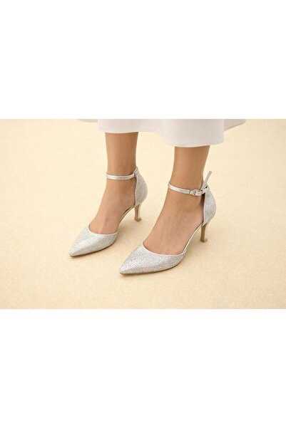 TRENDYSHOSE 316 حذاء بكعب رفيع T مرصّع بالأحجار أحذية نسائية مريحة