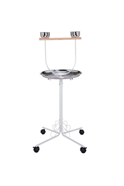 Egardenkart Premium Bird Play Top Stand With Wooden Perch And Stainless Steel...