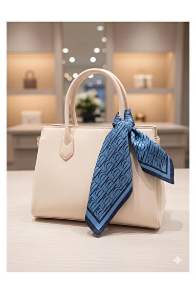 BUSHU وشاح مربع للنساء – منقوش وشاح صغير للشعر، حقيبة وإكسسوارات للرقبة