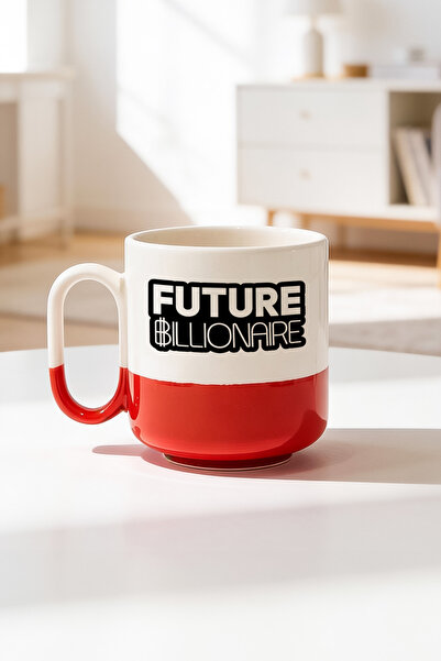 BB TRADE كوب سيراميك مطبوع برو من تصميم فيوتشر بيليونير سعة 330 مل