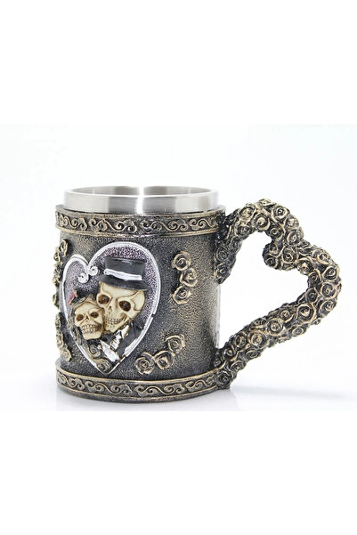 Marsilyan Stainless Steel Heart Mug Cup Alk1017