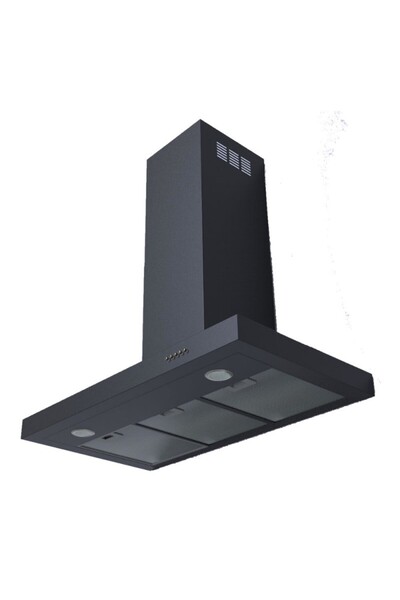 CREO Hota de perete T-Line Black 60 cm, putere de absorbtie 900 mc/h, Push, N...