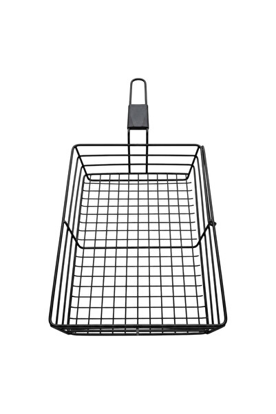 Altınbaşak Paslanmaz Tel Kulplu Büyük Dikdörtgen Sunum Sepeti 28x16x5,5 Cm