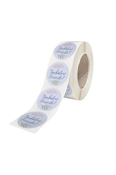 Papette Rola 500 Stickere/Etichete autoadezive Model Paște Pastel Egg Garden ...