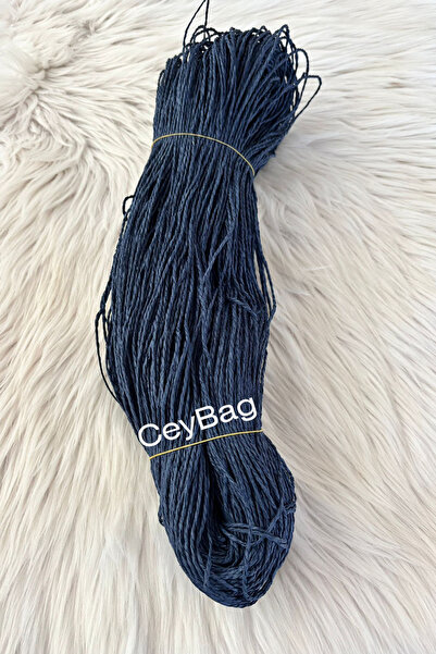 CEYBAG Kağıt İp, Çanta İpi, Supla İpi -Lacivert (200-250 Gram)