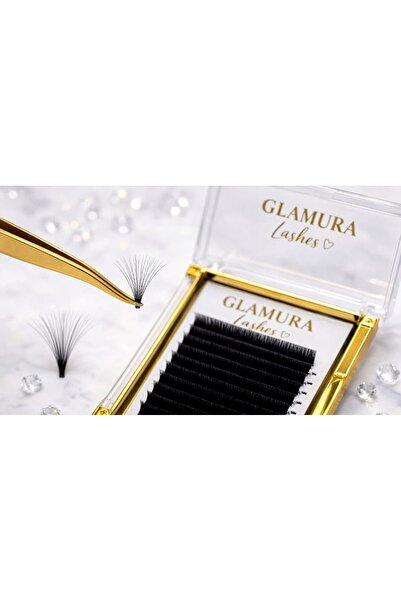 Glamura Lashes Extensii Gene Profesionale Fir cu Fir – Curbură C ,Grosime 0.0...